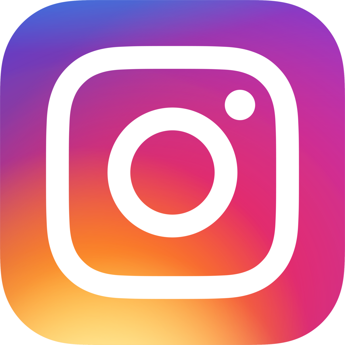 Instagram-integrationsikon til socialt engagement og ticket CTA deep linking.